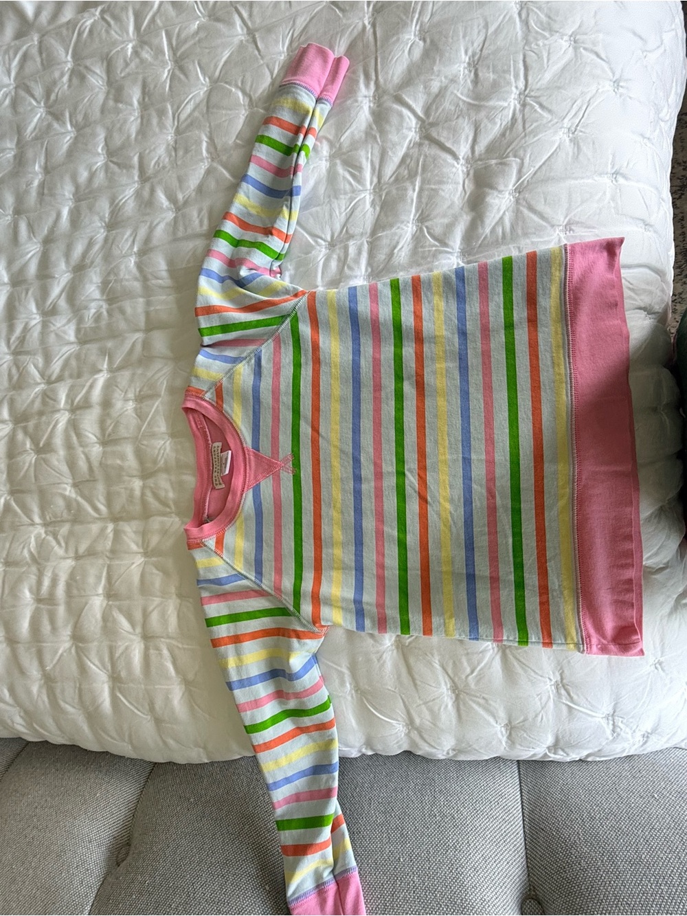 The Beaufort Bonnet Company Pink Trim Multicolor Stripe Sweater